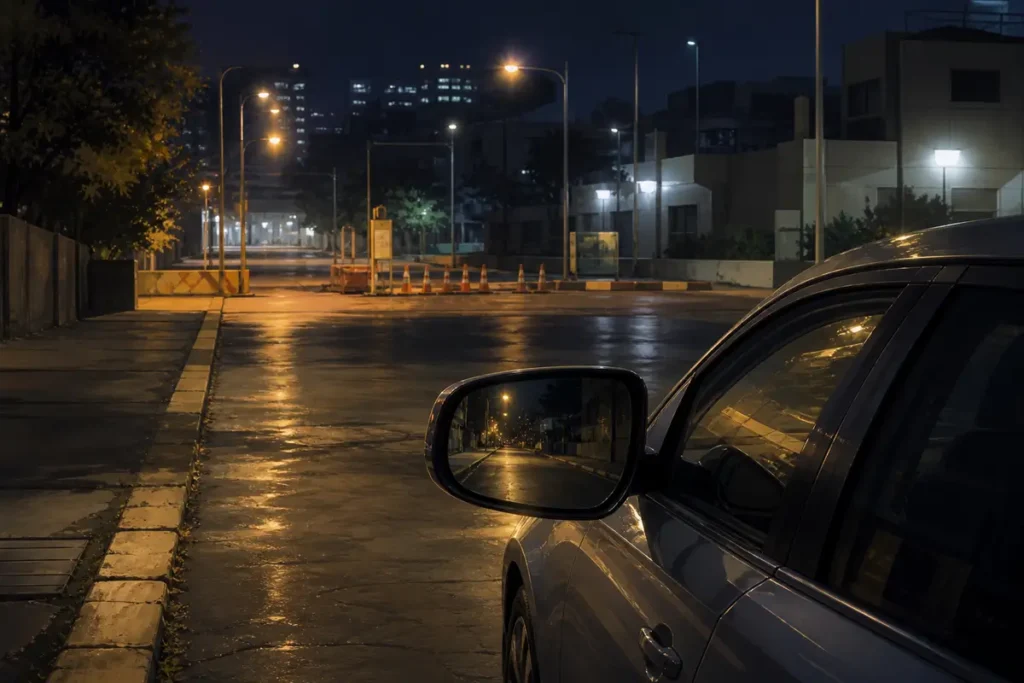 لحظة هادئة في المرآة